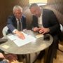 L'incontro tra i due sindaci di Chivasso e Betlemme