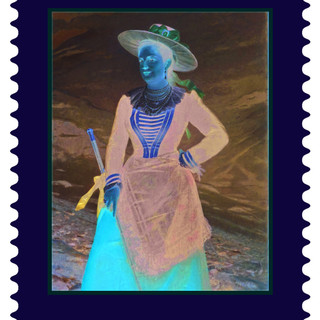 “Ritratto della Regina Margherita con costume tipico di Gressoney”