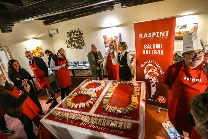 Celebrazioni per gli 80 anni di Raspini
