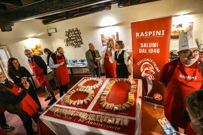Celebrazioni per gli 80 anni di Raspini