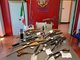 Le armi sequestrate dalla Polizia Le armi sequestrate dalla Polizia