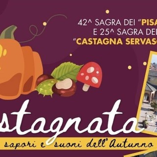 Cervasca celebra l’autunno con la 42ª Sagra del “Pisacan” e la 25ª Sagra della Castagna Servaschina