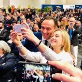 Alberto Cirio con Giorgia Meloni