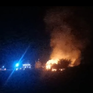 Incendio in frazione Torassi a Chivasso