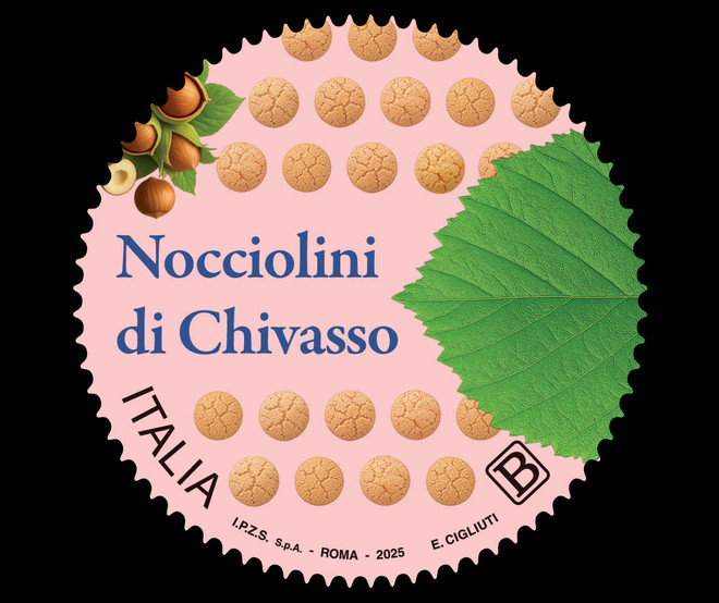 Un francobollo speciale per omaggiare i Nocciolini di Chivasso Un francobollo speciale per omaggiare i Nocciolini di Chivasso