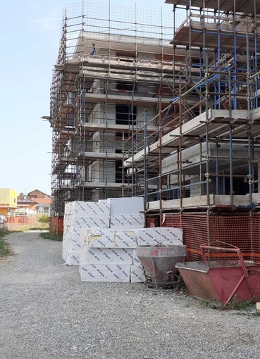 Il cantiere di via Luigi Einaudi