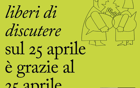 La locandina preparata dalla Regione per ricordare il 25 Aprile