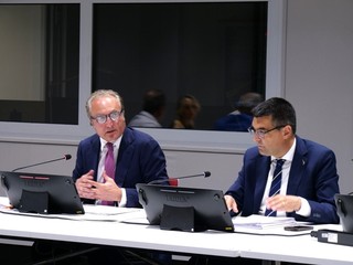 Il presidente Cirio e l’assessore Bussalino Il presidente Cirio e l’assessore Bussalino