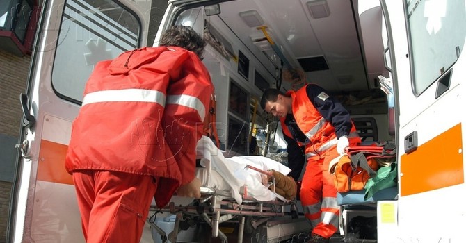 Un ferito è stato trasportato in ospedale in codice rosso