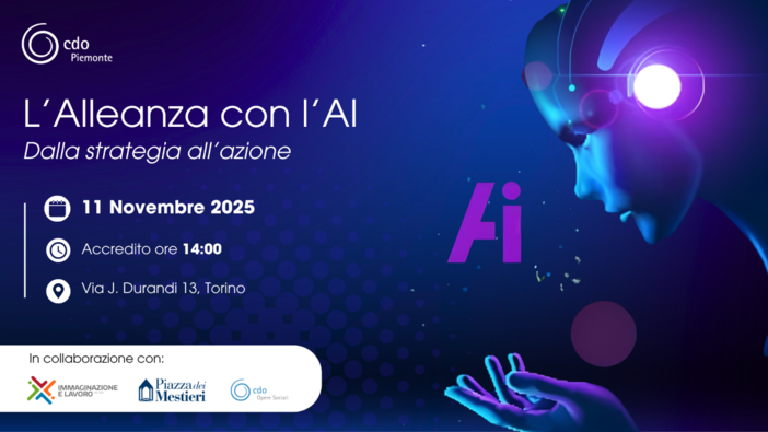 L'alleanza con l'AI: CdO Piemonte Lancia l’adozione pratica nelle MPMI L'alleanza con l'AI: CdO Piemonte Lancia l’adozione pratica nelle MPMI