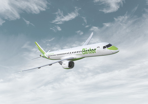 Binter e Embraer concludono l'acquisto di cinque nuovi aerei per 389 milioni di dollari Binter e Embraer concludono l'acquisto di cinque nuovi aerei per 389 milioni di dollari