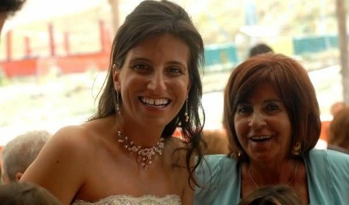 Giuseppina con la figlia Barbara Pasqua nel giorno del suo matrimonio
