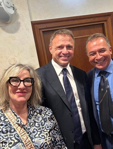 Paolo Bongioanni e il ministro dell'Agricoltura Francesco Lollobrigida Paolo Bongioanni e il ministro dell'Agricoltura Francesco Lollobrigida