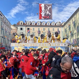 Una immagine d'archivio della Battaglia delle Arance