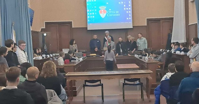 Prima seduta a Chivasso per il consiglio comunale dei ragazzi