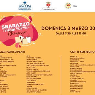 Chivasso: tutto pronto per lo “Sbarazzo – Fuori Tutto”