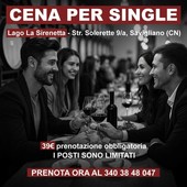Cena per single e serata danzante: il tuo destino ti aspetta a Savigliano! Cena per single e serata danzante: il tuo destino ti aspetta a Savigliano!