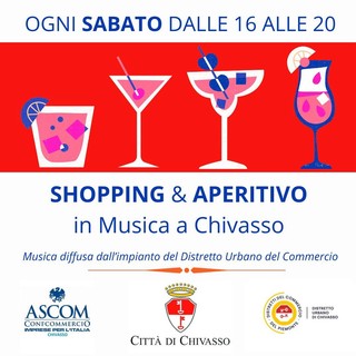 Chivasso: sabato torna “Shopping ed aperitivo in musica”