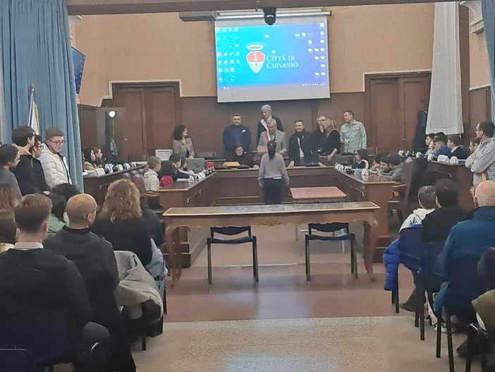 Prima seduta a Chivasso per il consiglio comunale dei ragazzi