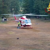 Persona finisce nelle acque del Cimena: elicottero dei Vigili del fuoco in azione