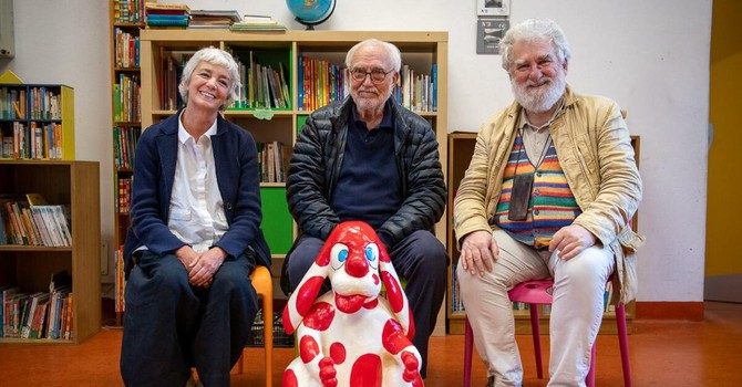 Francesca Vettori con Francesco Altan al Festival Matota Francesca Vettori con Francesco Altan al Festival Matota