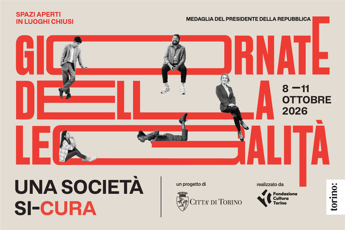 Giornate della Legalità - Spazi aperti in luoghi chiusi, la quarta edizione dall'8 all'11 ottobre Giornate della Legalità - Spazi aperti in luoghi chiusi, la quarta edizione dall'8 all'11 ottobre