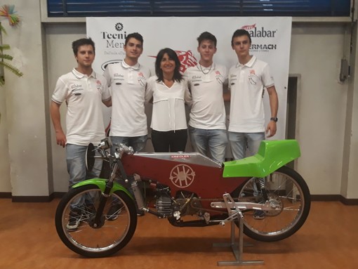 Piercarlo Borri guiderà la moto realizzata dagli studenti dell'Europa Unita