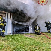 Incendio in un garage di Chivasso