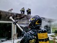 Incendio in un garage di Chivasso