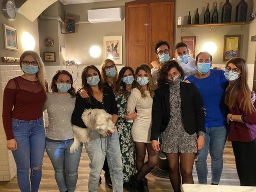 Giuseppe Summa con il gruppo degli interinali Giuseppe Summa con il gruppo degli interinali