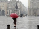 pioggia in piazza San Carlo