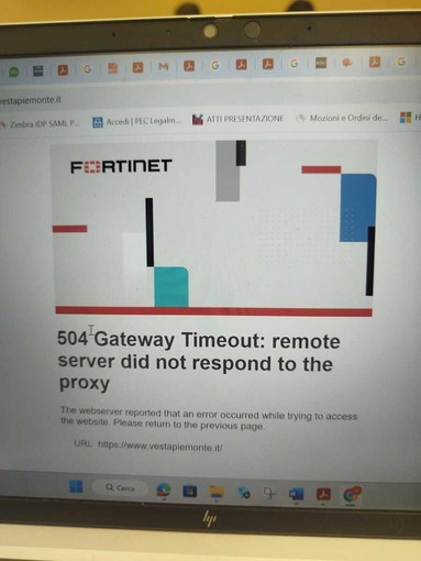 Problemi per il sito Vesta