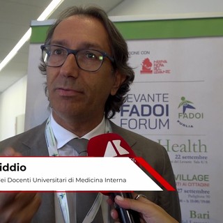 Levante Fadoi Forum, Serviddio: "La prevenzione deve anticipare la cronicità e la complessità"