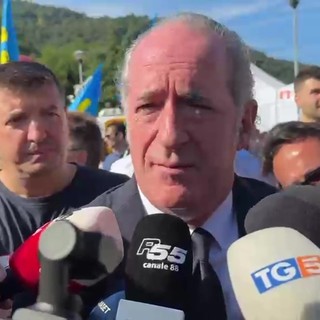 Zaia a Pontida: "Segretario è Salvini, l'autonomia? Se non per scelta per necessità"