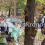 L'arrivo di Giorgia Meloni all'assemblea generale di Assolombarda