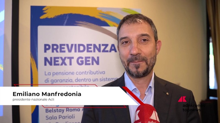 Previdenza: Manfredonia (Acli), 'il contributivo rischia pensioni povere, serve una tutela di garanzia'