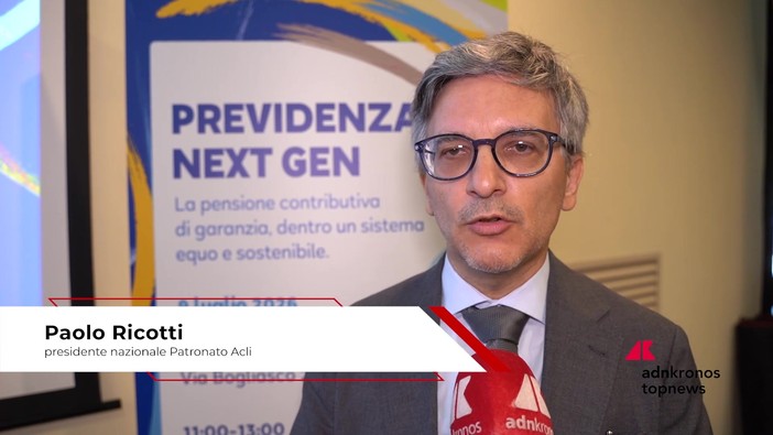 Previdenza: Ricotti (Patronato Acli), 'La pensione contributiva di garanzia tutela chi avrà assegni bassi'
