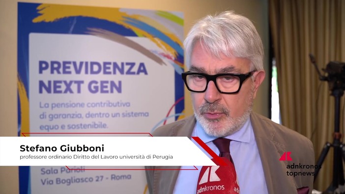 Previdenza: Giubboni (Univ. Perugia), 'La pensione contributiva va corretta con un aiuto solidaristico'