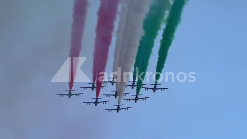 Gardone Val Trompia, lo spettacolo delle Frecce Tricolori