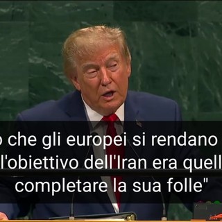 Trump: "Iran aveva un missile per colpire l'Europa"