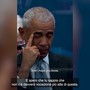 Michelle Obama fa commuovere Barack, il video dell'omaggio a Chicago