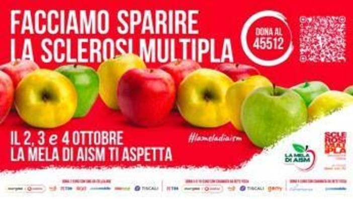 La mela Aism, in 5mila piazze l’iniziativa per un futuro libero da sclerosi multipla