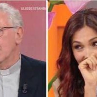 Don Bruno, gaffe e risate a 'La volta buona': Caterina Balivo lo salva così...