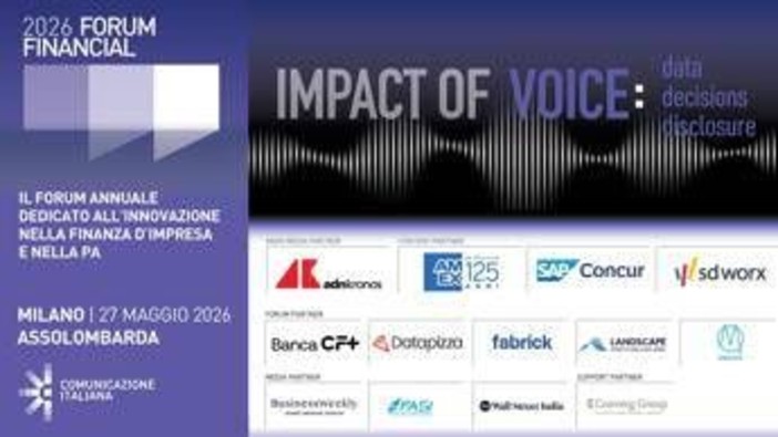 Finanza, in arrivo a Milano sesta edizione di Financial Forum Finanza, in arrivo a Milano sesta edizione di Financial Forum