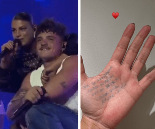 Emma a sorpresa sul palco con Olly, ma dimentica il testo: il 'trucco' è virale
