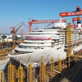 Cina, entro fine anno la seconda grande nave da crociera prodotta nel Paese
