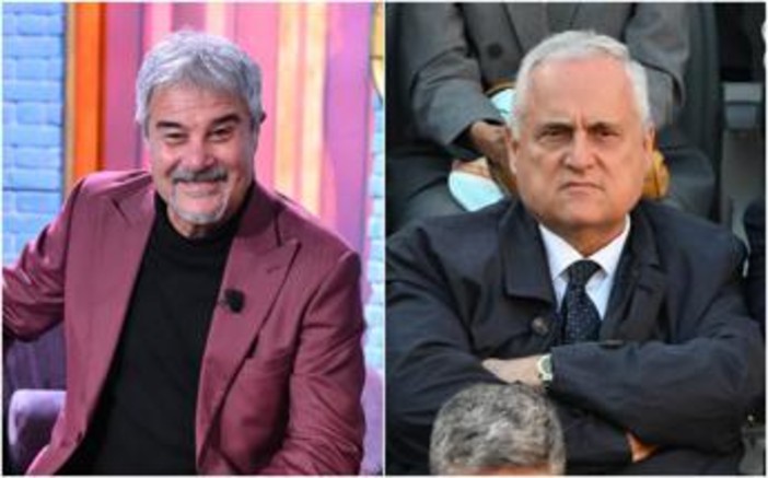 Lazio, la battuta choc di Pino Insegno. Il web: "Ha augurato morte a Lotito" Lazio, la battuta choc di Pino Insegno. Il web: "Ha augurato morte a Lotito"