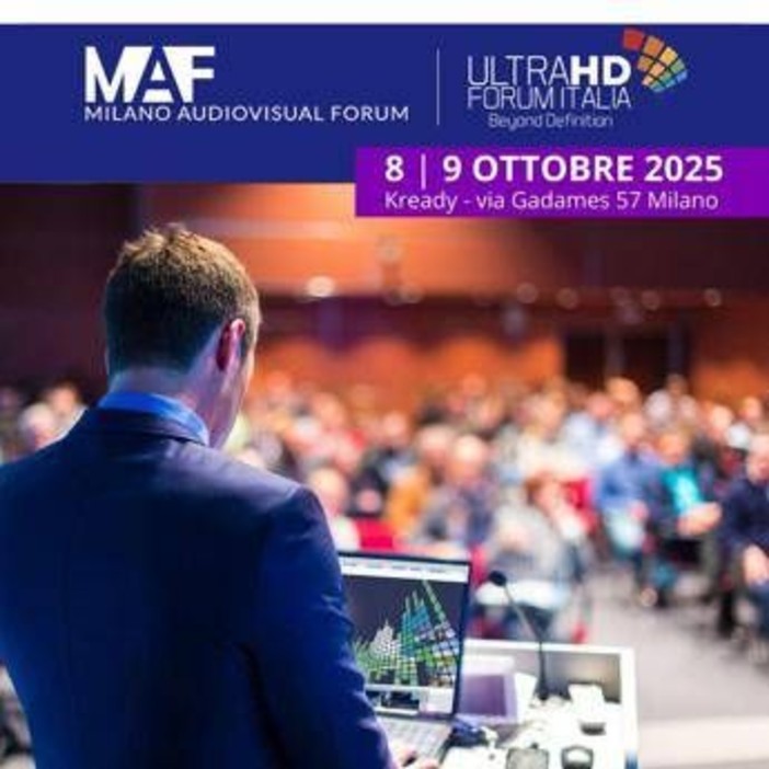 L'8 e il 9 ottobre torna il Milano Audiovisual Forum L'8 e il 9 ottobre torna il Milano Audiovisual Forum