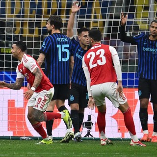 L’Arsenal sa solo vincere, Inter battuta 3-1 a San Siro