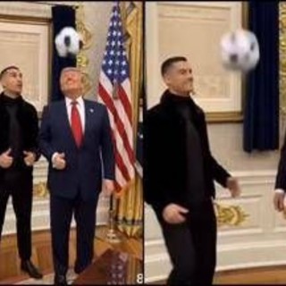 Trump, sfida di palleggi con Cristiano Ronaldo: il video (generato dall'AI) fa il giro del mondo